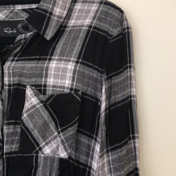 Plaid Rails Blouse - Picture 3 of 5